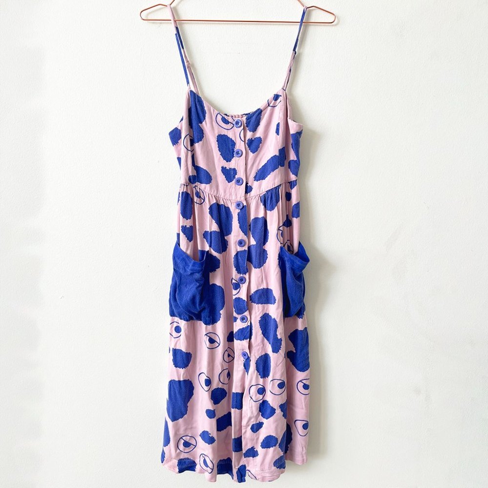 Lazy Oaf x Studio Arhoj 'Eyes on the Prize' Print Dress ✧ UK 8 / US 4 ✧